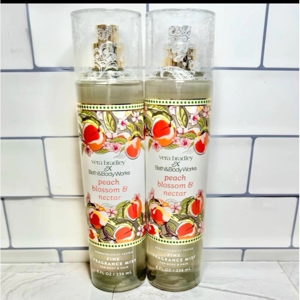 Vera Bradley x Bath and Body Works Peach Blossom & Nectar Body Spray - Ret $38